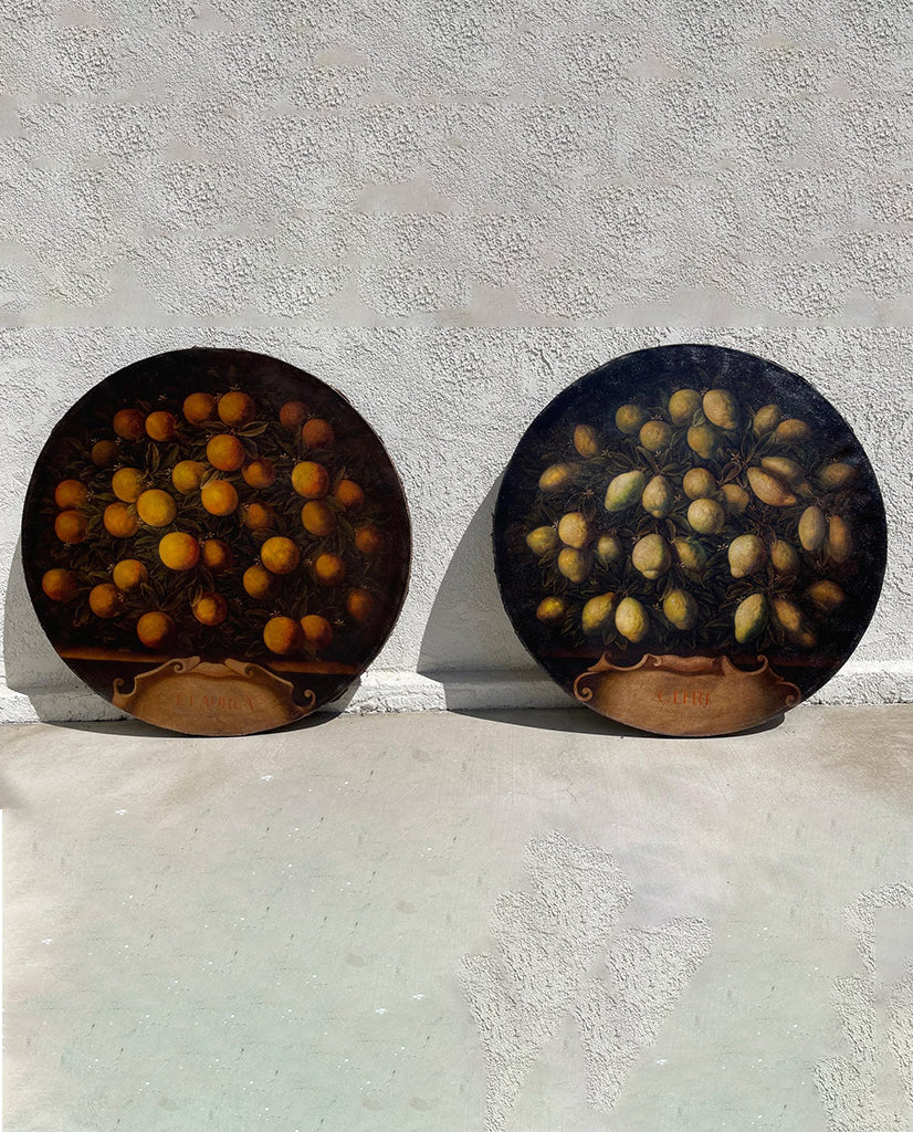 PAIR SPANISH OIL PAINTINGS PAIR SPANISH OIL PAINTINGS