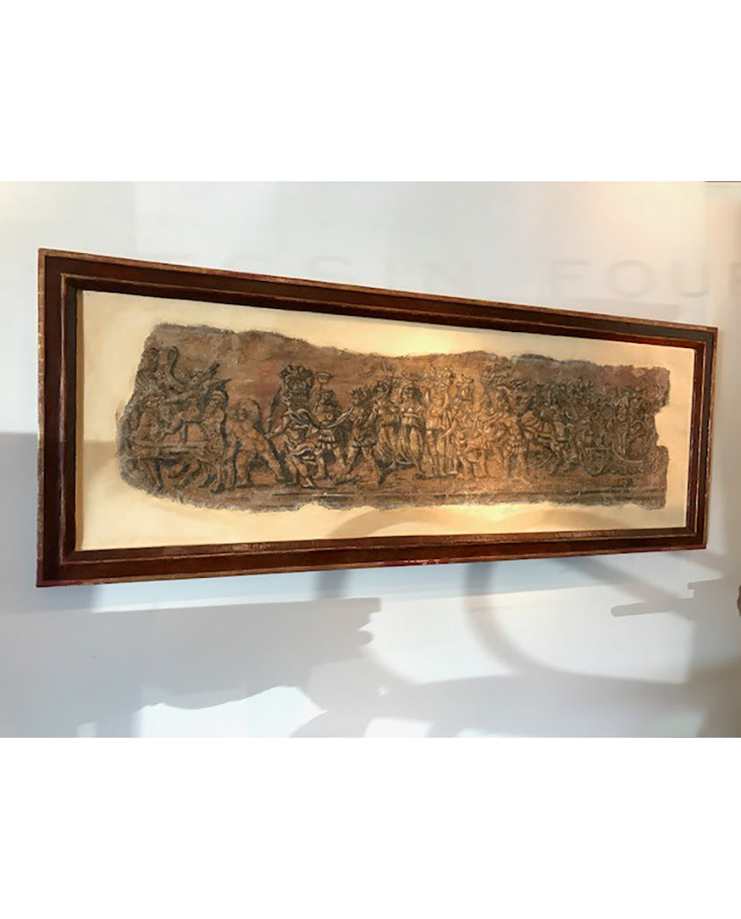 LOUIS XIV STUCCO FRESCO FRAGMENT LOUIS XIV STUCCO FRESCO FRAGMENT