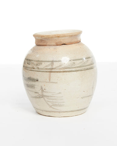 MING PAINTED AND GLAZED URN
