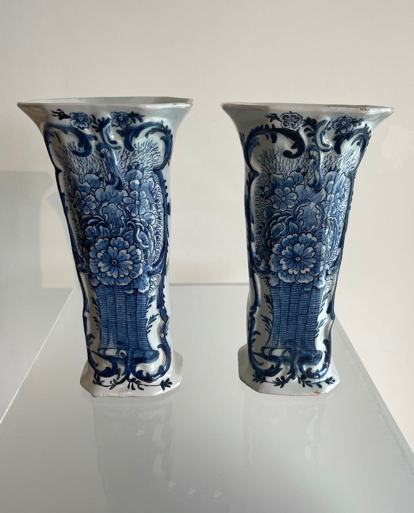 PR. DE PORCELEYNE BYL(THE PORCELAIN AXE) STONEWARE BEAKER VASES PR. DE PORCELEYNE BYL(THE PORCELAIN AXE) STONEWARE BEAKER VASES