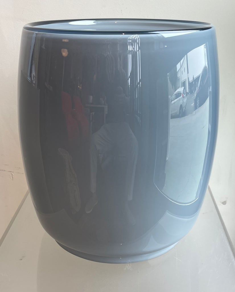 1970’S ITALIAN  BLUE-GREY AND WHITE GLASS TABLE 1970’S ITALIAN  BLUE-GREY AND WHITE GLASS TABLE