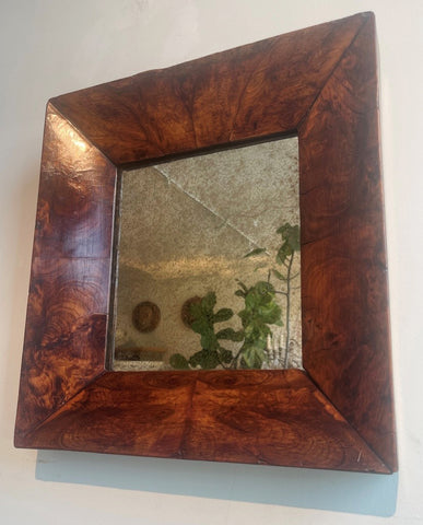 ENGLISH BURL  WALNUT MIRROR