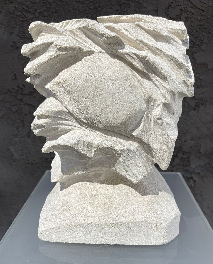 FRENCH LIMESTONE SCULPTED LAMP FRENCH LIMESTONE SCULPTED LAMP