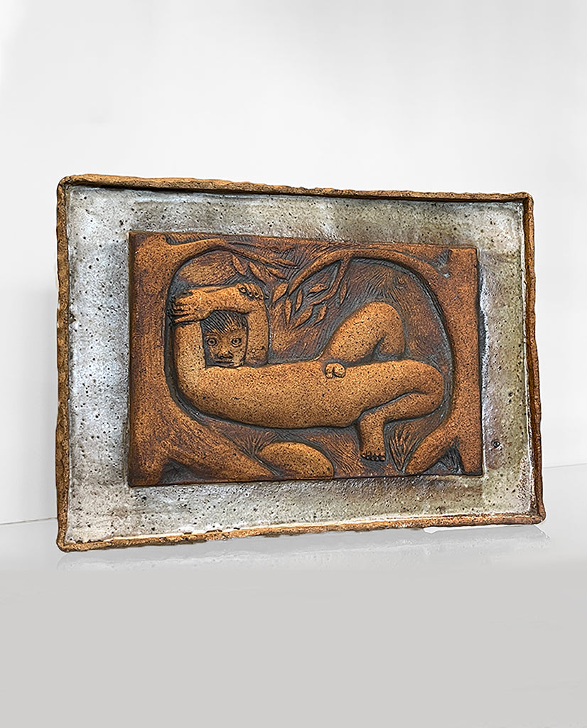 1960’s STONEWARE PLAQUE 1960’s STONEWARE PLAQUE