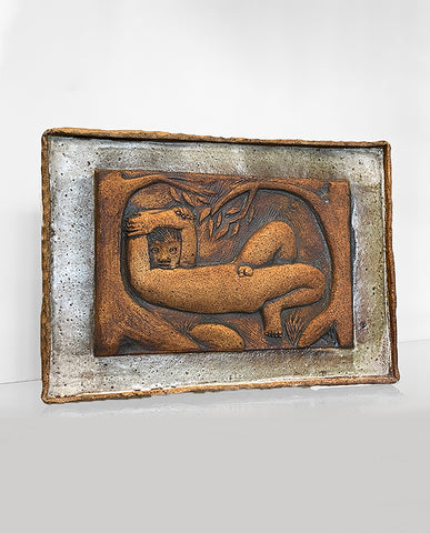 1960’s STONEWARE PLAQUE