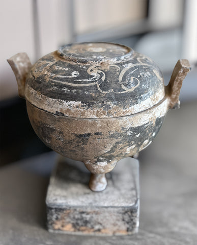 HAN EARTHENWARE PAINTED DING