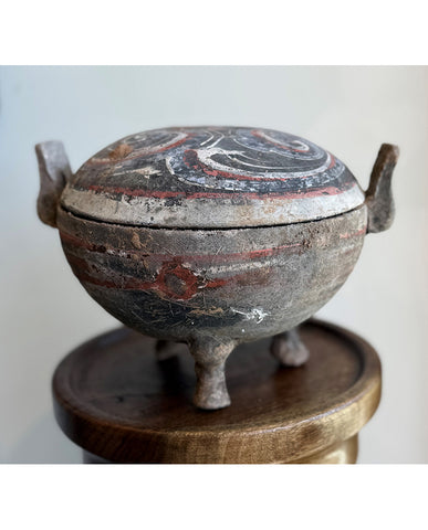 HAN EARTHENWARE PAINTED DING