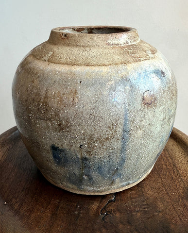 MING EARTHENWARE GLAZED JAR