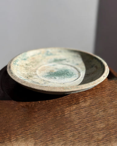 HAN EARTHENWARE  CELADON GLAZED PLATE
