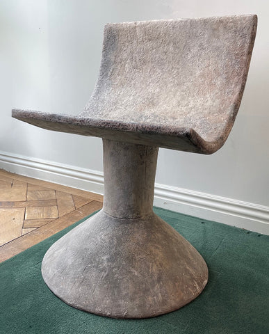 FRENCH CAST CONCRETE CHAIR