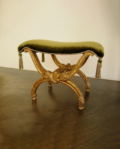 DANISH NEOCLASSIC GILTWOOD TABORET