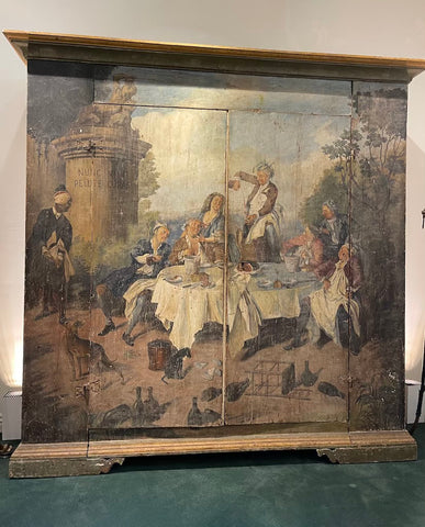 NORTH ITALIAN LARCHWOOD  AND POLYCHROME ARMADIO