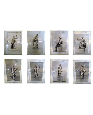 SET OF EIGHT  CONTINENTAL ENGRAVINGS