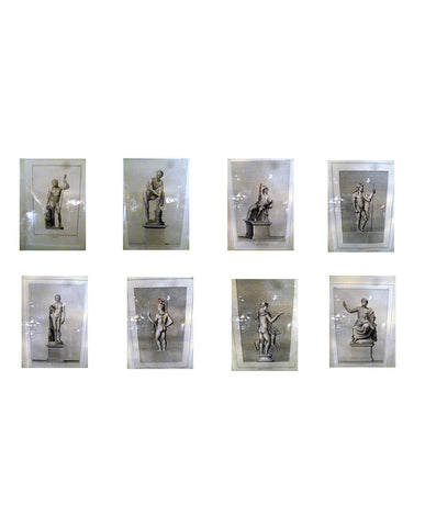 SET OF EIGHT CONTINENTAL ENGRAVINGS