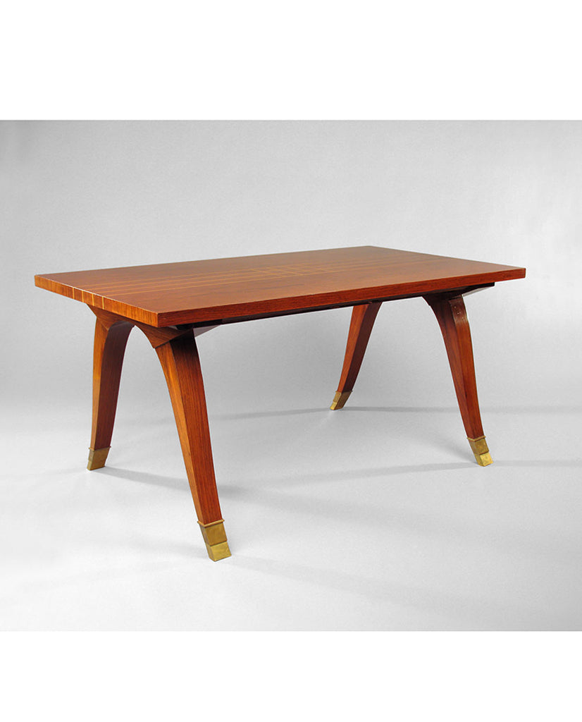 ROSEWOOD AND BOXWOOD INLAID TABLE ROSEWOOD AND BOXWOOD INLAID TABLE