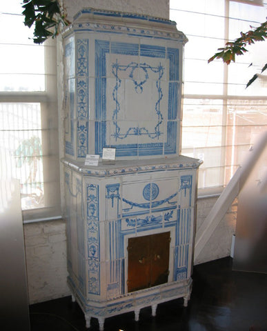 SWEDISH GUSTAVIANSK FAIENCE STOVE