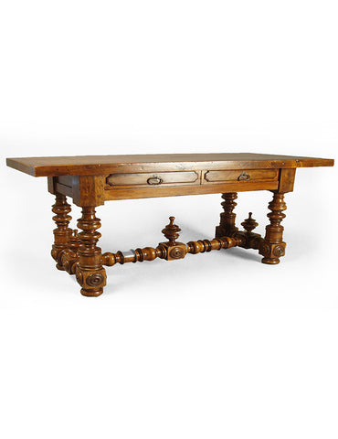 ITALIAN BAROQUE  WALNUT CENTER TABLE
