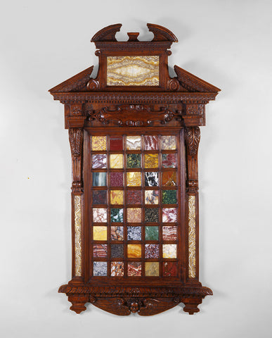 ITALIAN BAROQUE SPECIMEN MARBLE DISPLAY PANEL