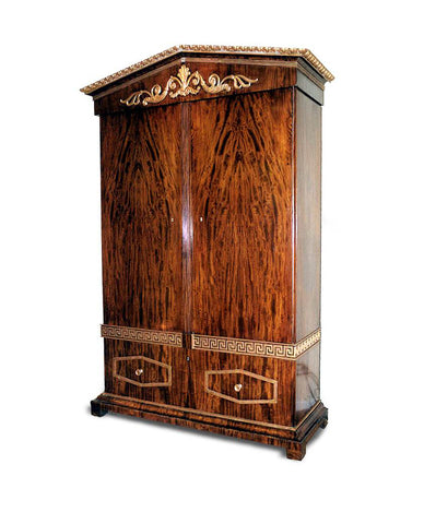 DANISH FLAME MAHOGANY NEOCLASSIC CABINET