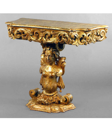 SICILIAN BAROQUE  GILTWOOD CONSOLE