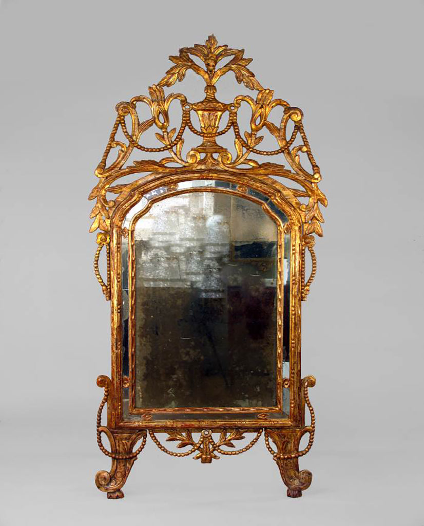 NORTH ITALIAN ROCOCO SILVER GILT MIRROR NORTH ITALIAN ROCOCO SILVER GILT MIRROR