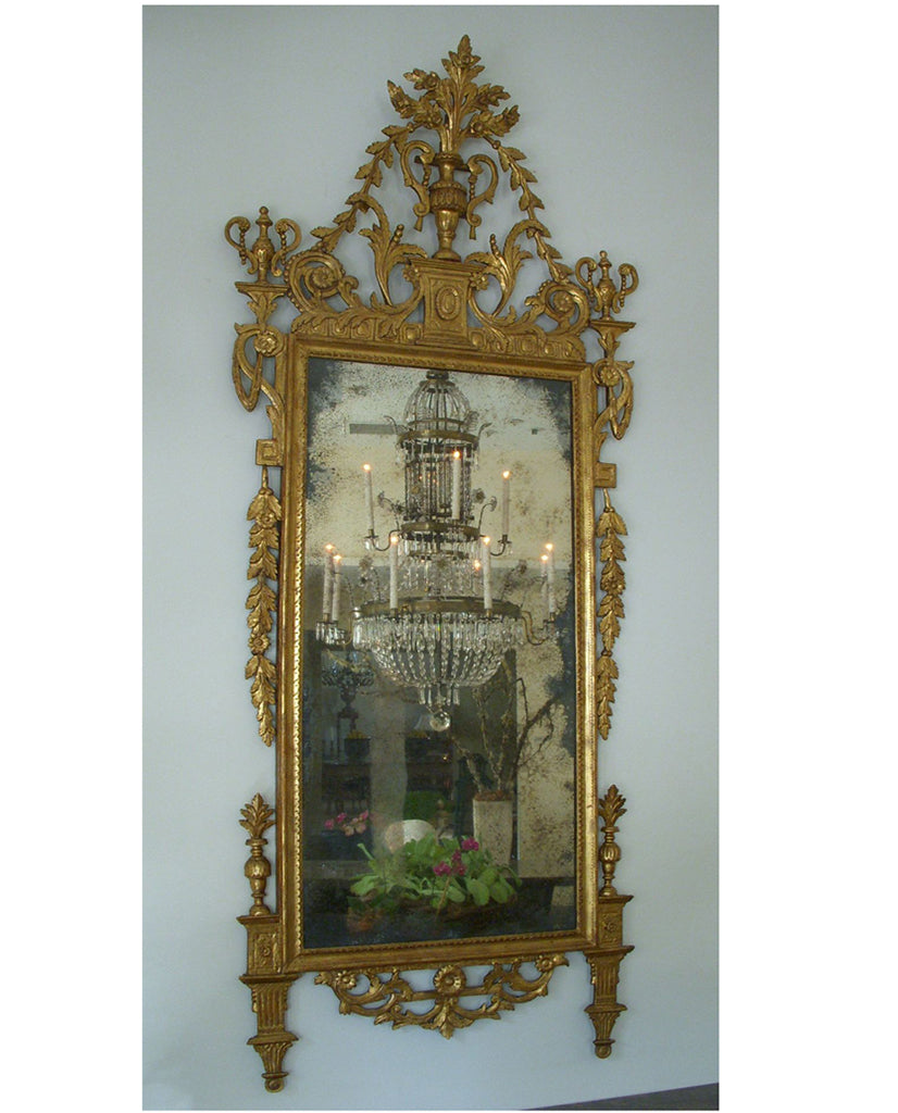 ITALIAN NEOCLASSIC GILTWOOD MIRROR ITALIAN NEOCLASSIC GILTWOOD MIRROR
