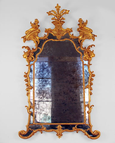 ITALIAN ROCOCO  GILTWOOD MIRROR