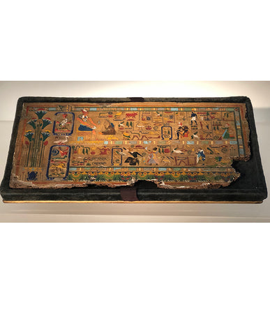 EGYPTIAN  PAINTED WOOD GRAND TOUR FRAGMENT