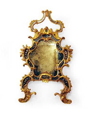 ITALIAN BAROQUE GILTWOOD MIRROR