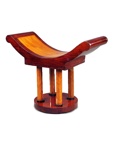 MAHOGANY AND PART EBONZED TABORET