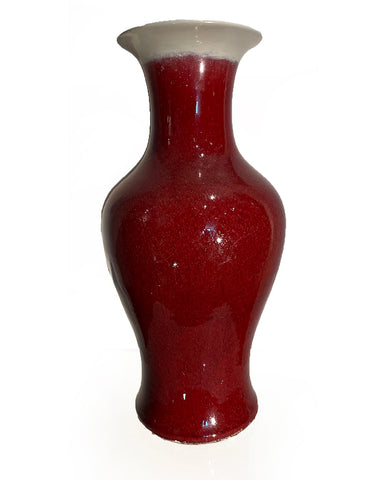 CHINESE SANG-DE-BOEUF PORCELAIN VASE