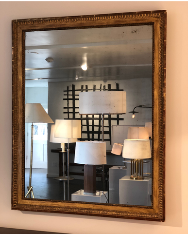 LOUIS XVI GILTWOOD MIRROR