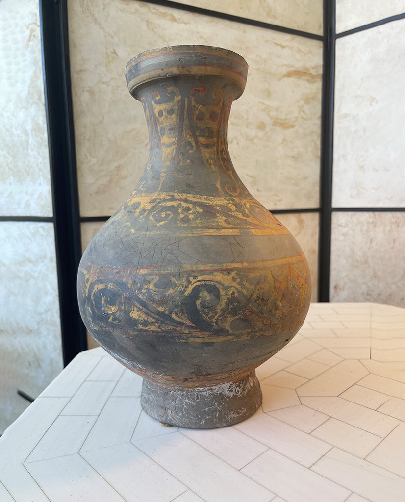 HAN EARTHENWARE PAINTED HU HAN EARTHENWARE PAINTED HU