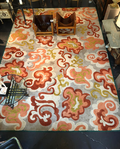 1970s EDWARD FIELDS “SERENDIPITY” SCULPTED WOOL AREA RUG