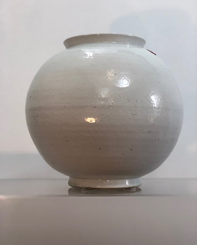 KOREAN CREAM GLAZED MOON JAR