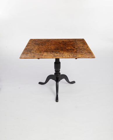 KARL JOHAN ADLER ROOT AND EBONIZED TRIPOD TABLE