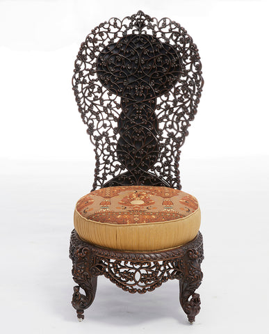 ANGLO INDIAN ‘BLACKWOOD’ SIDECHAIR