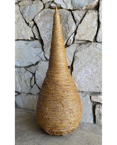 CHRISTOPHER KENT SCHUMAKER JUTE AND WOOD SCULPTURE