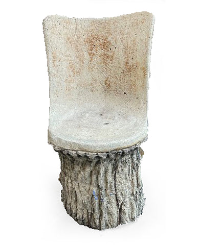 FAUX BOIS CEMENT SIDECHAIR