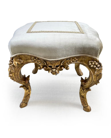 ITALIAN ROCOCO GILTWOOD TABORET