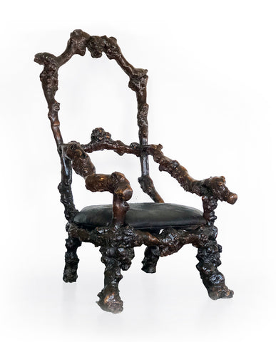 ITALIAN OLIVE ROOT ARMCHAIR