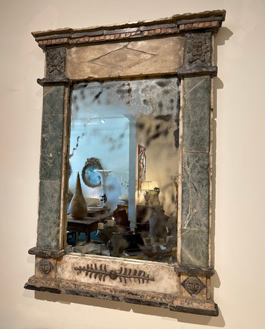 ITALIAN SPECIMEN MARBLE MIRROR