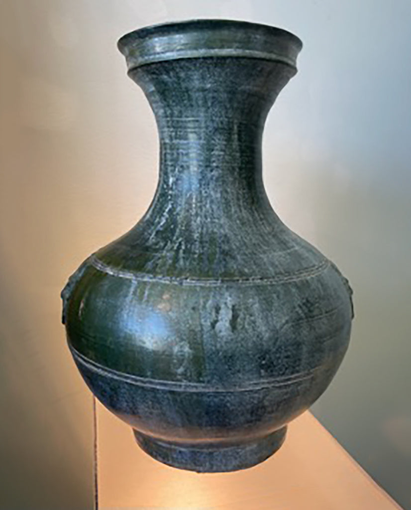 HAN STYLE CELADON EARTHENWARE URN HAN STYLE CELADON EARTHENWARE URN