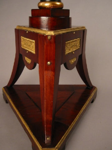 NORTH GERMAN MAHOGANY AND PART  EBONIZED AND GILT, BRASS MOUNTED ATHENIENNE