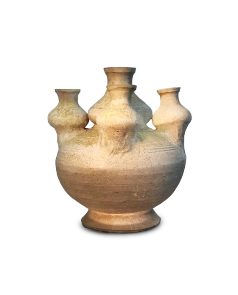 SONG EARTHENWARE GLAZED TULIP URN SONG EARTHENWARE GLAZED TULIP URN