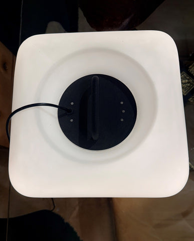 GIORGIO DE FERRARI OPALINE GLASS LAMP