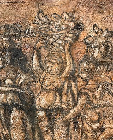 LOUIS XIV STUCCO FRESCO FRAGMENT