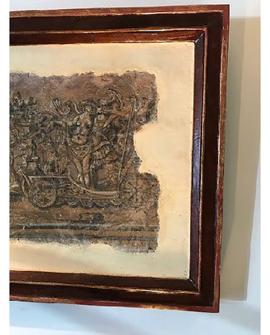 LOUIS XIV STUCCO FRESCO FRAGMENT