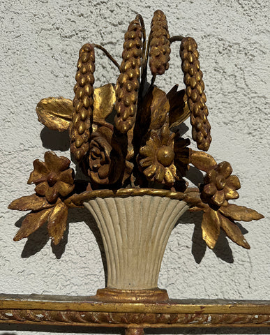 DANISH NEOCLASSIC  PARCEL GILT MIRROR