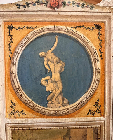 PAIR ITALIAN NEOCLASSIC PAINTED AND LACCA POVERA SCREENS
